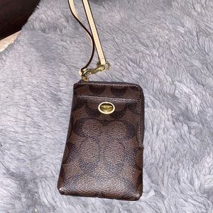 Coach wallet with strap